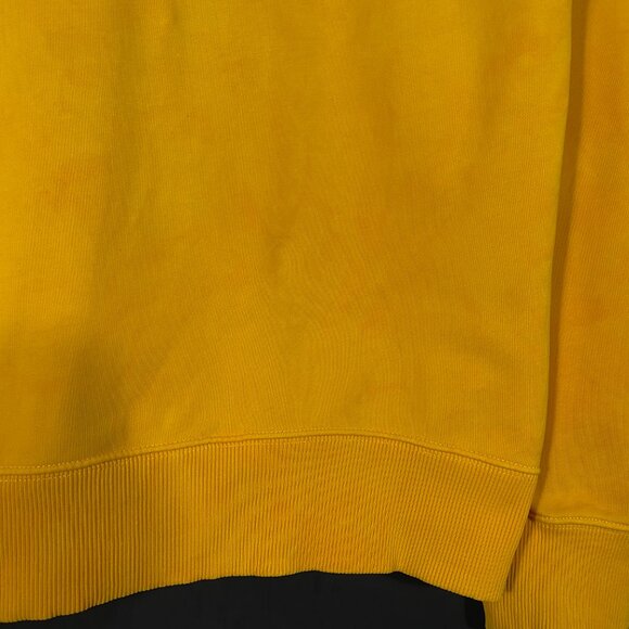 HELMUT LANG AW18/19 TAXI French Terry Crewneck Sweatshirt Yellow men's size M - Picture 8 of 9